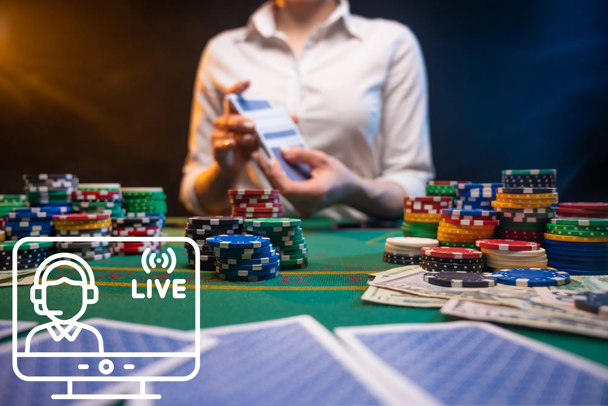 Join a live dealer game session